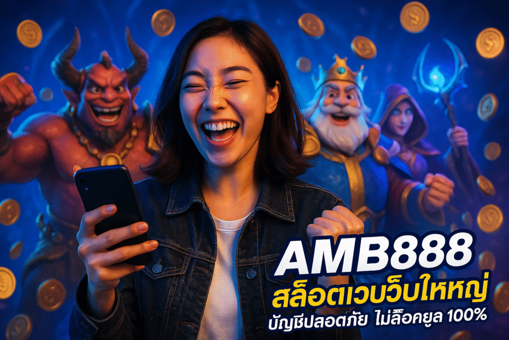 AMB888 สล็อตเว็บใหญ่ บัญชีปลอดภัย ไม่ล็อคยูส 100%