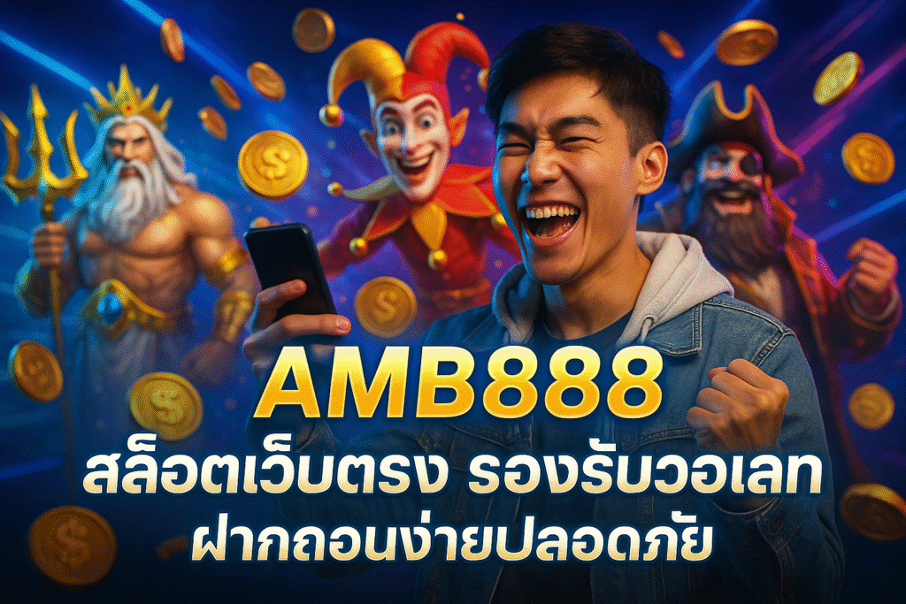 AMB888 สล็อตเว็บตรง รองรับวอเลท ฝากถอนง่ายปลอดภัย