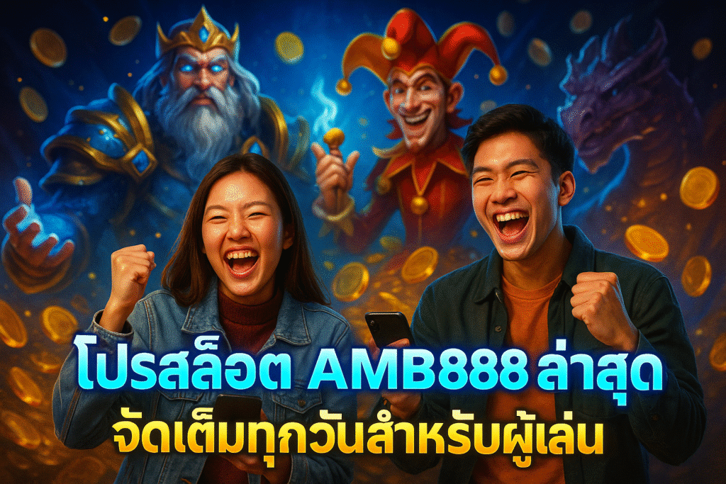 โปรสล็อต AMB888 ล่าสุด จัดเต็มทุกวันสำหรับผู้เล่น