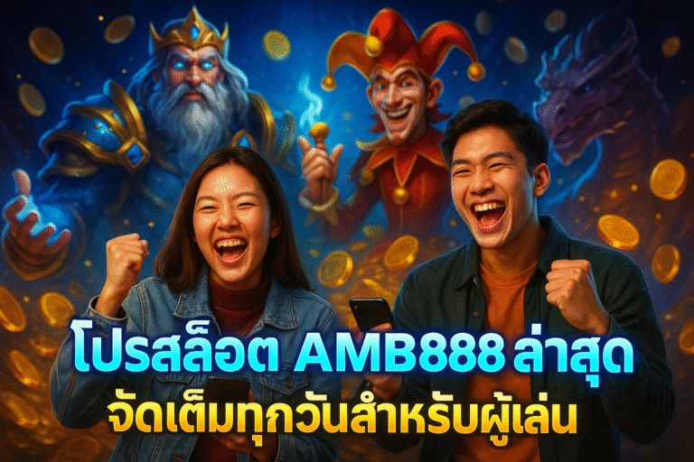 โปรสล็อต AMB888 ล่าสุด จัดเต็มทุกวันสำหรับผู้เล่น