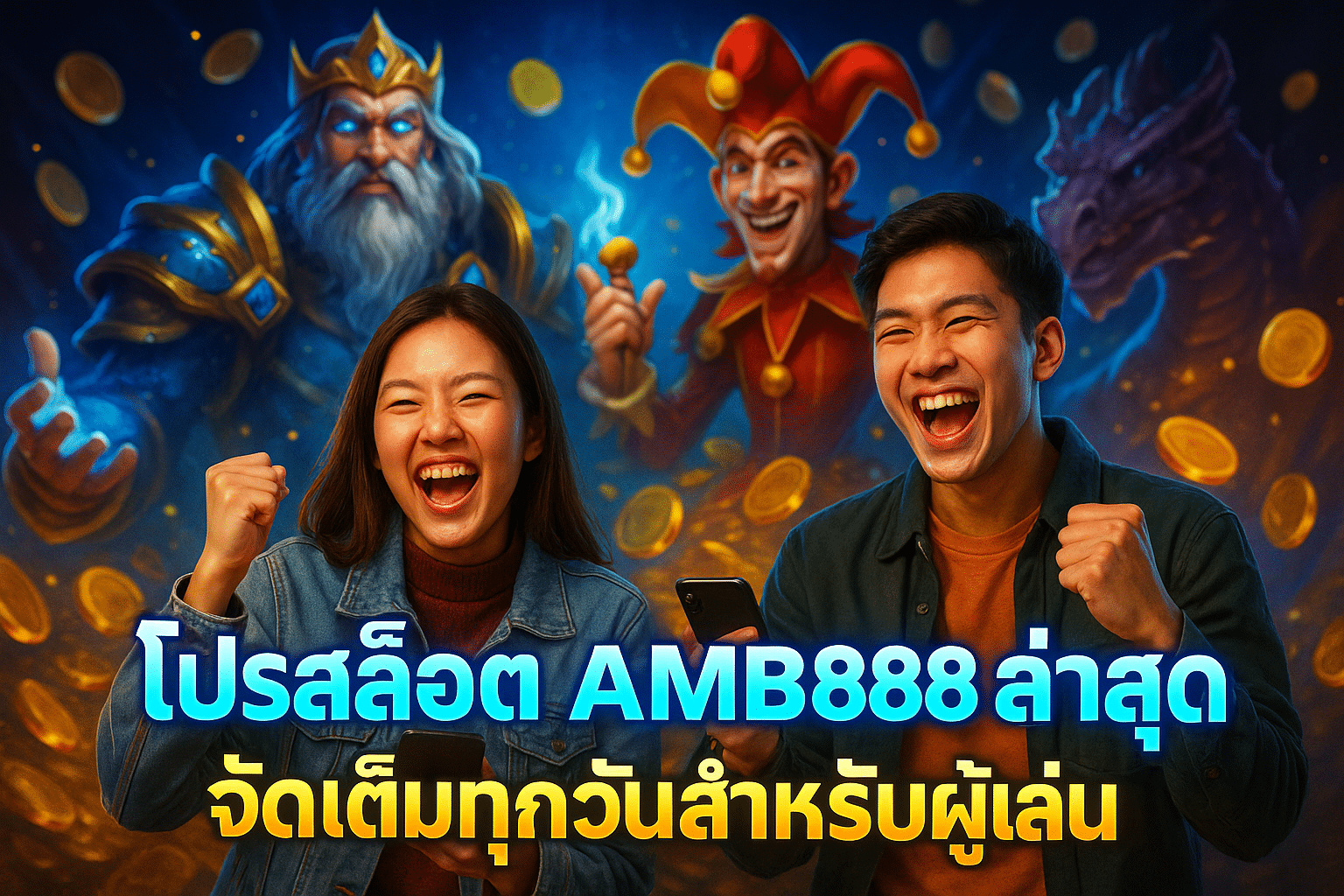 โปรสล็อต AMB888 ล่าสุด จัดเต็มทุกวันสำหรับผู้เล่น