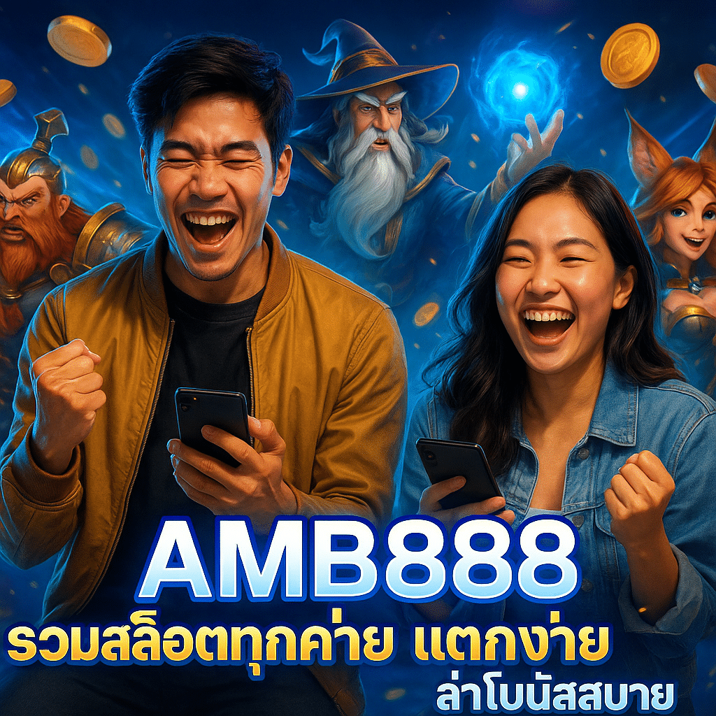 AMB888 รวมสล็อตทุกค่าย แตกง่าย ล่าโบนัสสบาย
